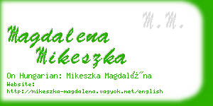 magdalena mikeszka business card